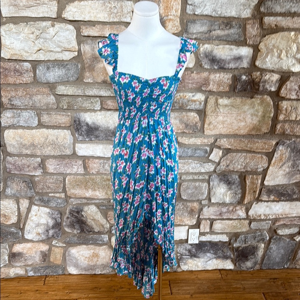 Floral Blue Dress